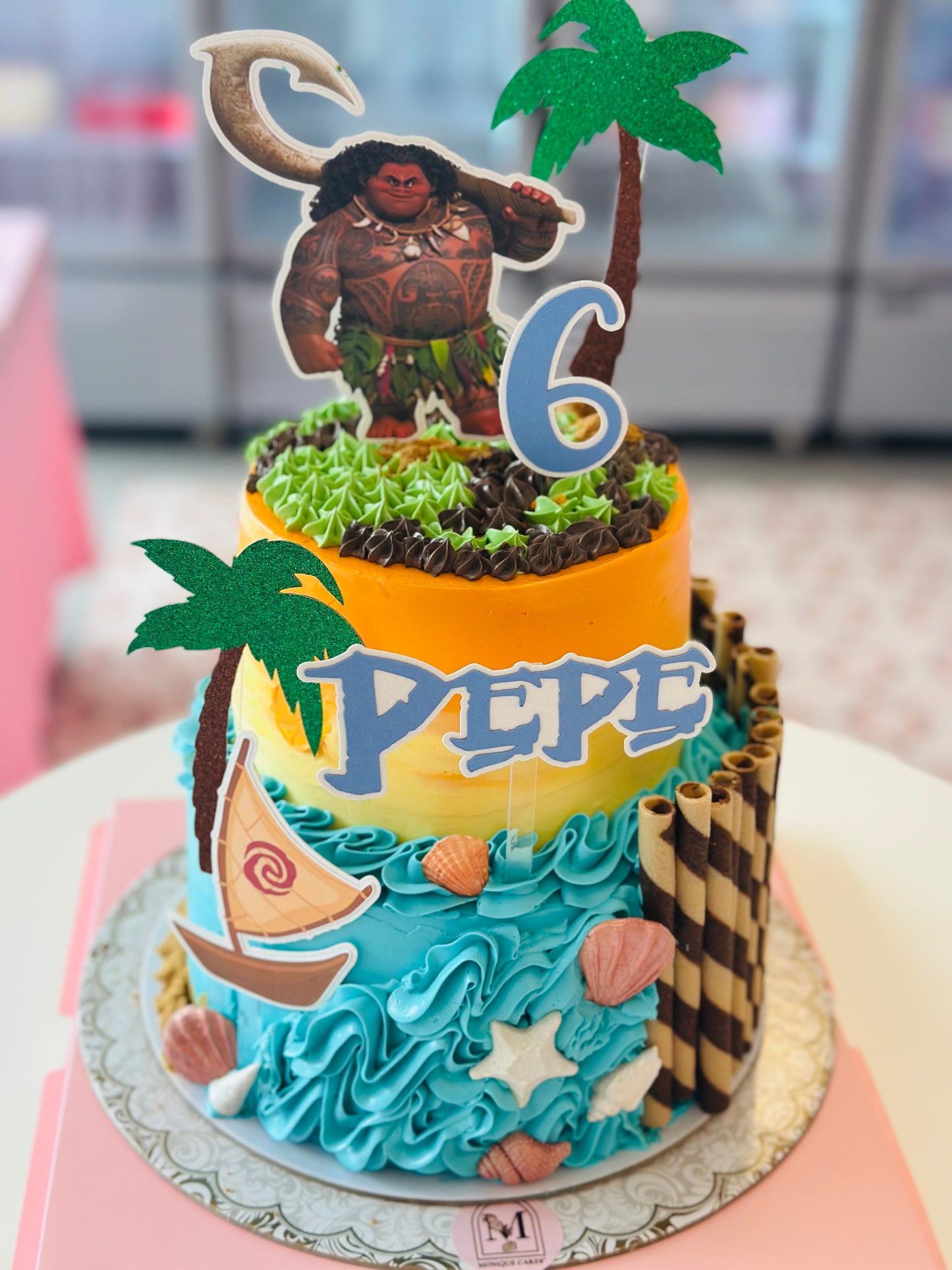 Moana and Maui Cake