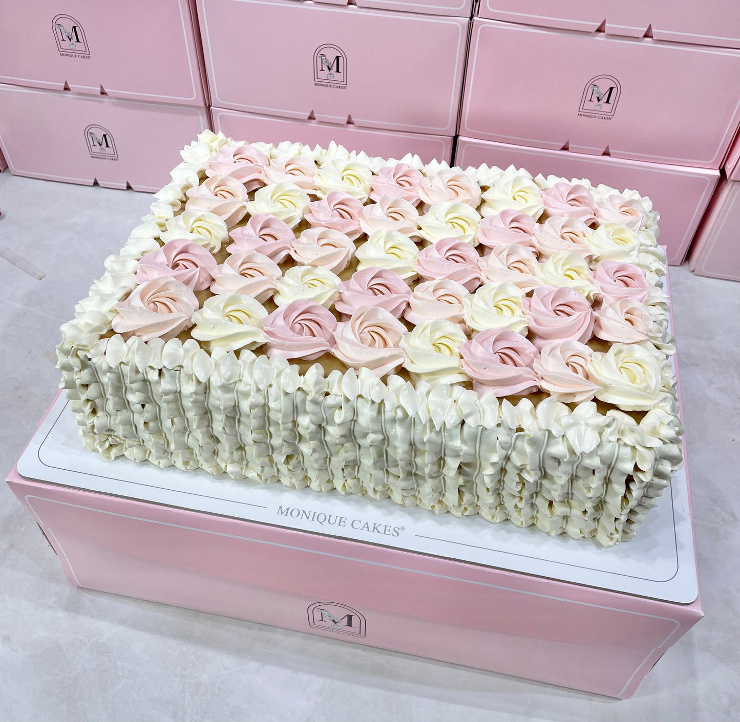 Rectangular Caramel Cake